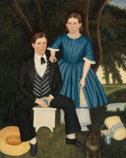 Brother and Sister, c. 1845.