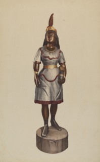 Cigar Store Pocahontas, 1935/1942.