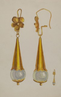 Earrings, 1935/1942.