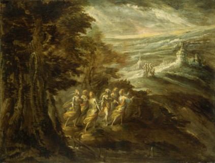 Fantastic Landscape with Figures, late 16th century.