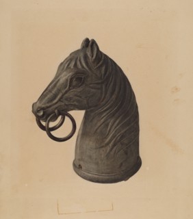 Hitching Post, c. 1940.