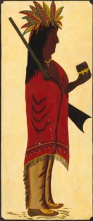 Indian Tobacco Shop Sign [reverse, Indian facing right], second half 19th century.