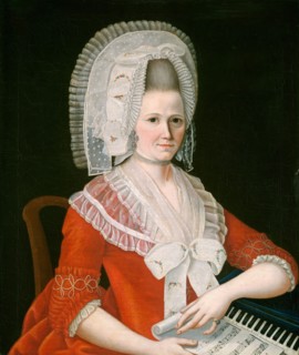 Lady Wearing a Large White Cap, c. 1780.