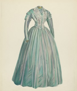 Lavender Taffeta Dress, 1935/1942.