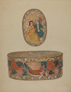Pa. German Bride's Box, c. 1937. Creator: Unknown.