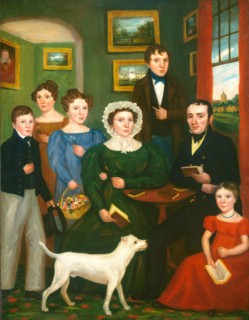 Portrait of an Unknown Family with a Terrier, c. 1825/1835.