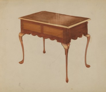 Rectangular Table for Serving or Tea, c. 1940.