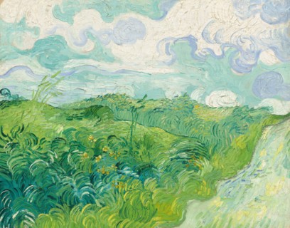 Green Wheat Fields, Auvers, 1890.