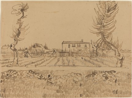 Ploughman in the Fields near Arles, 1888.