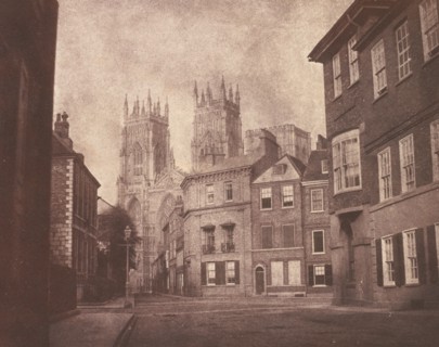 A Scene in York: York Minster from Lop Lane, 1845.