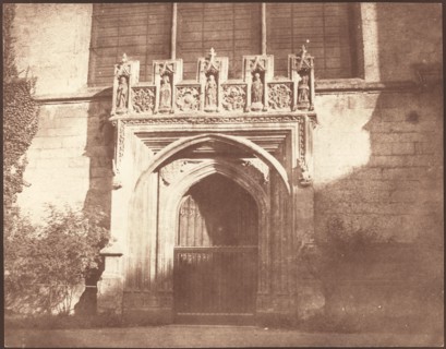 An Ancient Door in Magdalen College, Oxford, April 1843.