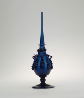Sprinkler, Iran, 19th century. Qajar-period glass vessel.