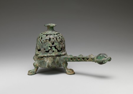 Incense Burner with Domed Cover, Iran, 8th-9th century. Late antique or Byzantine eastern Mediterranean,