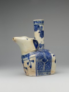Elephant-Shaped Kendi, Iran, second quarter 17th century. Safavid example made of stonepaste