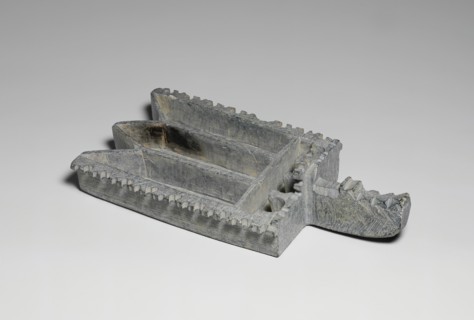 Stone Oil Lamp, Iran, 9th century.