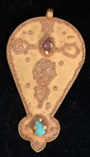 Pendant, Iran, 11th-12th century. May have been a talisman.
