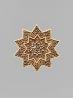 Star-Shaped Plaque, Iran, first half 16th century. Most likely comes from the cenotaph of Shah Isma'il I.