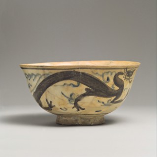 Bowl, Iran or Central Asia, 15th century. Modeled after a bowl from Ming China