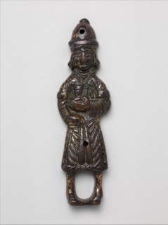 Figure, Iran or Central Asia, 12th century. Cup-bearer associated with kingship and investiture