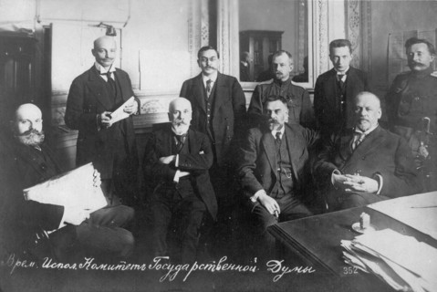 The Provisional Committee of the State Duma, 1917. Private Collection.