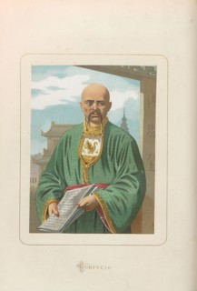 Confucius. From: Hombres y mujeres ce?lebres de todos los tiempos by Juan Landa, 1875-1877. Private Collection.