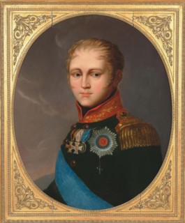 Portrait of Emperor Alexander I (1777-1825), c. 1810. Private Collection.