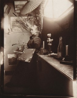 Hilma af Klint at the Kungliga Akademien in Stockholm, 1885. Found in the collection of Courtesy of Stiftelsen Hilma af Klints Verk.