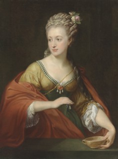 Portrait of Alexandra Evtikhievna Demidova (1724-1789) as Cleopatra, Early 1770s. Private Collection.