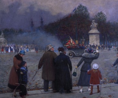 Drapeau allemand porté aux Invalides, c. 1914. Found in the collection of Musée Carnavalet, Paris.