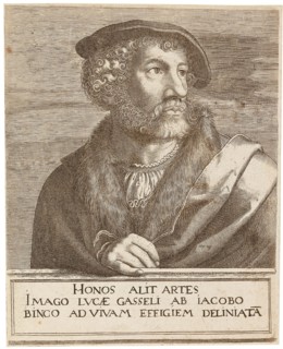 Portrait of the Artist Lucas Gassel . Private Collection.