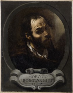 Self-Portrait, 1615. Found in the collection of Accademia di San Luca.