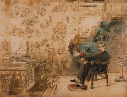 Dickens' Dream, 1875. Found in the collection of Charles Dickens Museum, London.