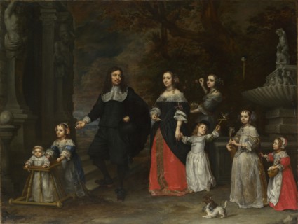 A Family Group, ca 1664. Found in the collection of National Gallery, London.