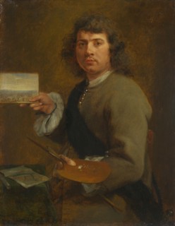Sight (Portrait of Robert van den Hoecke (1622-1688). From the Series The Five Senses, before 1661. Found in the collection of National Gallery, London.