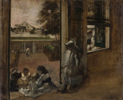 Courtyard of a House in New Orleans, 1872-1873. Found in the collection of Ordrupgaard Museum, Charlottenlund.