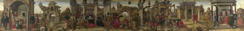 Scenes from the Life of Saint Vincent Ferrer , ca 1450-1475. Found in the collection of National Gallery, London.