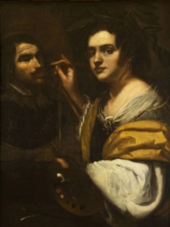 Self-Portrait, 1637. Found in the collection of Galleria Nazionale d'Arte Antica, Rome.