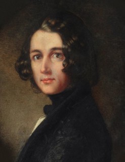 Portrait of Charles Dickens (Detail), 1843. Found in the collection of Charles Dickens Museum, London.