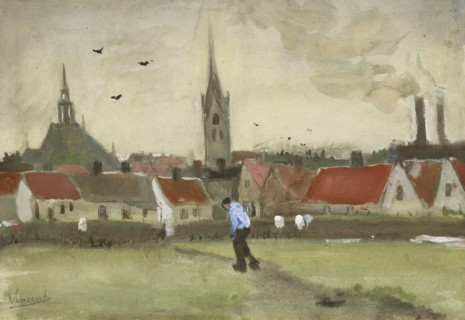 View of The Hague with Nieuwe Kerk, 1882. Private Collection.