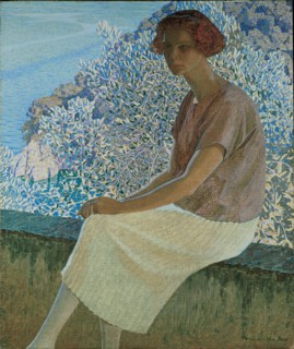 Calma argentea. Portrait of Alma Fidora, 1922. Found in the collection of Galleria d'Arte Moderna, Genova.
