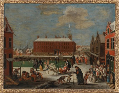 Winter in a city. Private Collection.