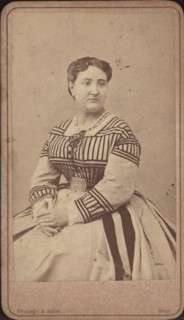 Portrait of the opera singer Carlotta Patti (1835-1889). Private Collection.