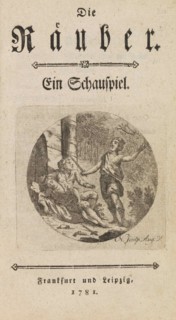 The Robber by Friedrich Schiller. First Edition, 1781. Private Collection.
