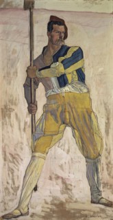 Warrior with halberd, c. 1898. Found in the collection of Art Museum Basel.