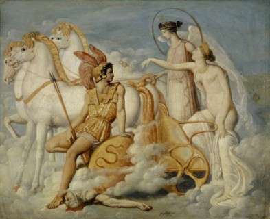 Venus, Injured by Diomedes, Returns to Olympus, ca 1802. Found in the collection of Art Museum Basel.