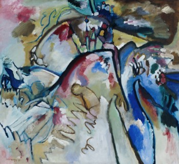 Improvisation 21a, 1911. Found in the collection of Städtische Galerie im Lenbachhaus, Munich.