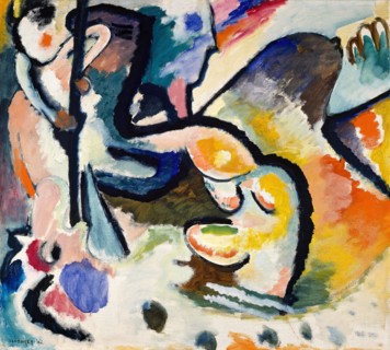 Saint George III, 1911. Found in the collection of Städtische Galerie im Lenbachhaus, Munich.