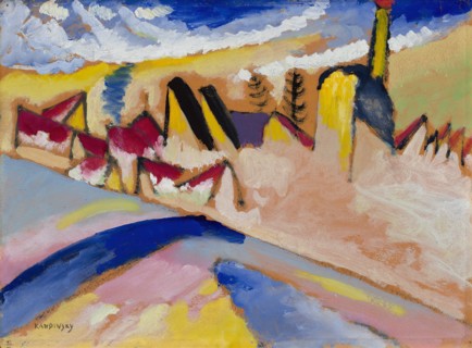 Study for Winter No. II, 1910-1911. Found in the collection of Städtische Galerie im Lenbachhaus, Munich.