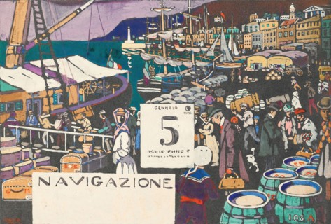 Study for a ship poster, 1906. Private Collection.