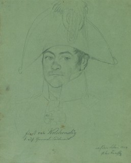 Prince Pyotr Mikhaylovich Volkonsky (1776-1852), 1814. Found in the collection of Österreichische Galerie Belvedere, Vienna.